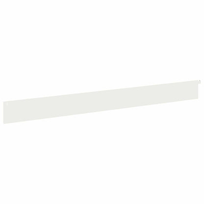 Bordura per Prato 10 pcs 102 x 10 x 4 cm Acciaio Bianco | homemem39