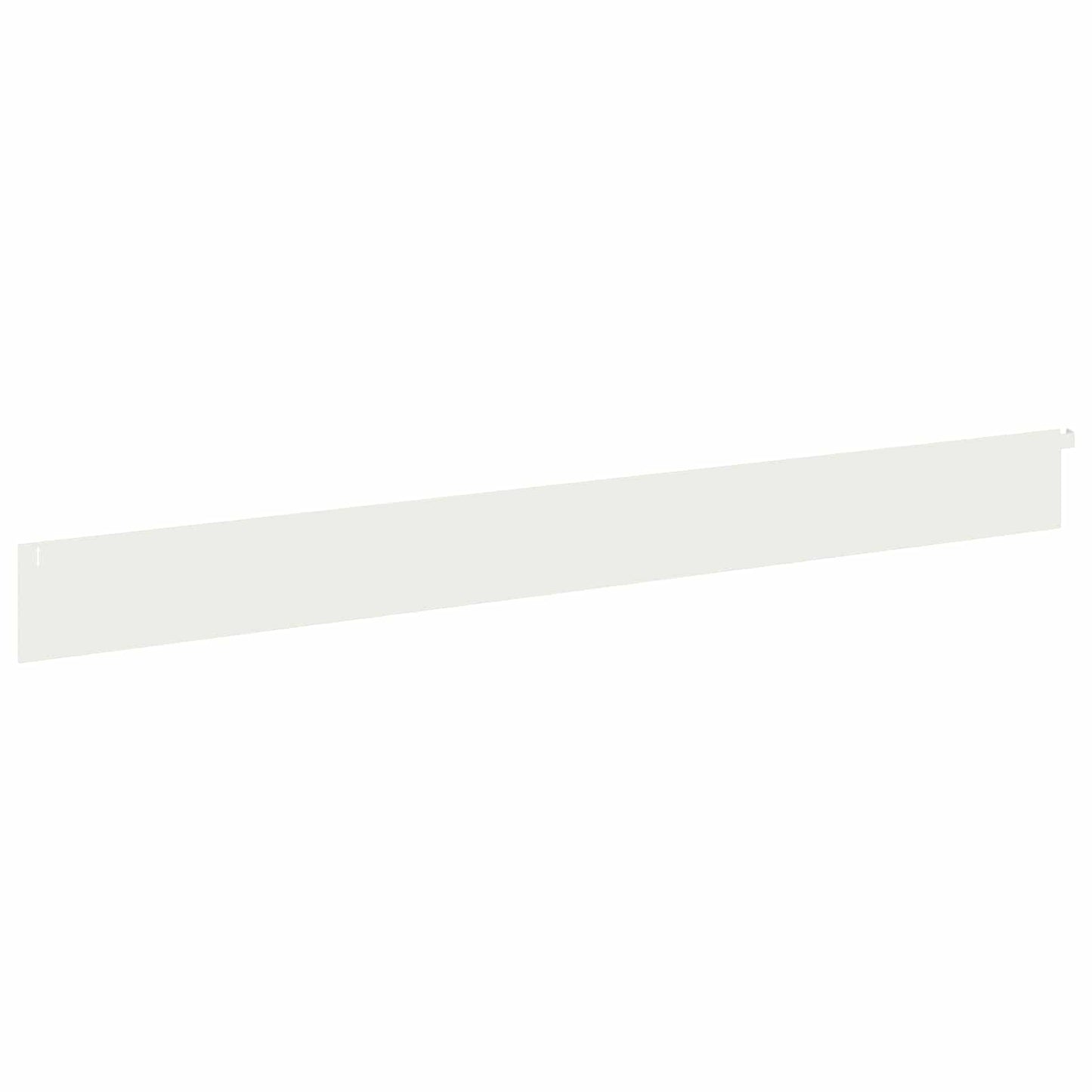 Bordura per Prato 20 pcs 102 x 10 x 4 cm Acciaio Bianco | homemem39