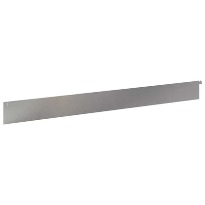 Bordura per Prato 30 pcs 102 x 10 x 4 cm Acciaio Argento | homemem39