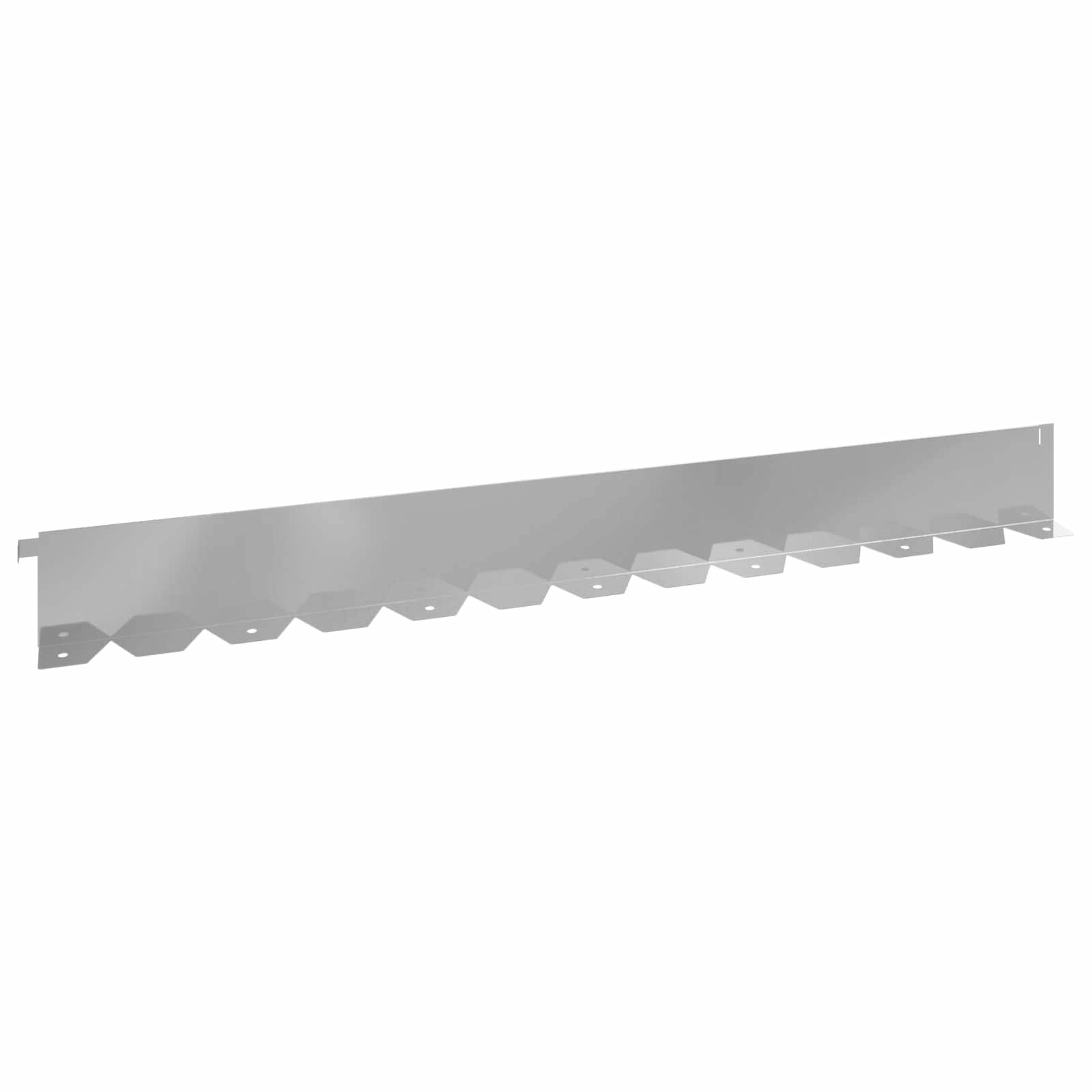 Bordura per Prato 10 pcs 102 x 10 x 4 cm Acciaio Argento | homemem39