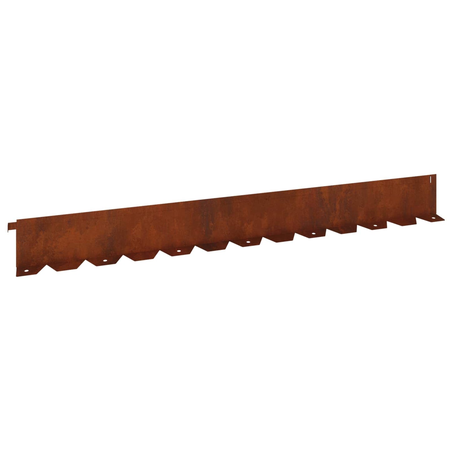 Bordura per Prato 30 pcs 102 x 10 x 4 cm Acciaio Ruggine
