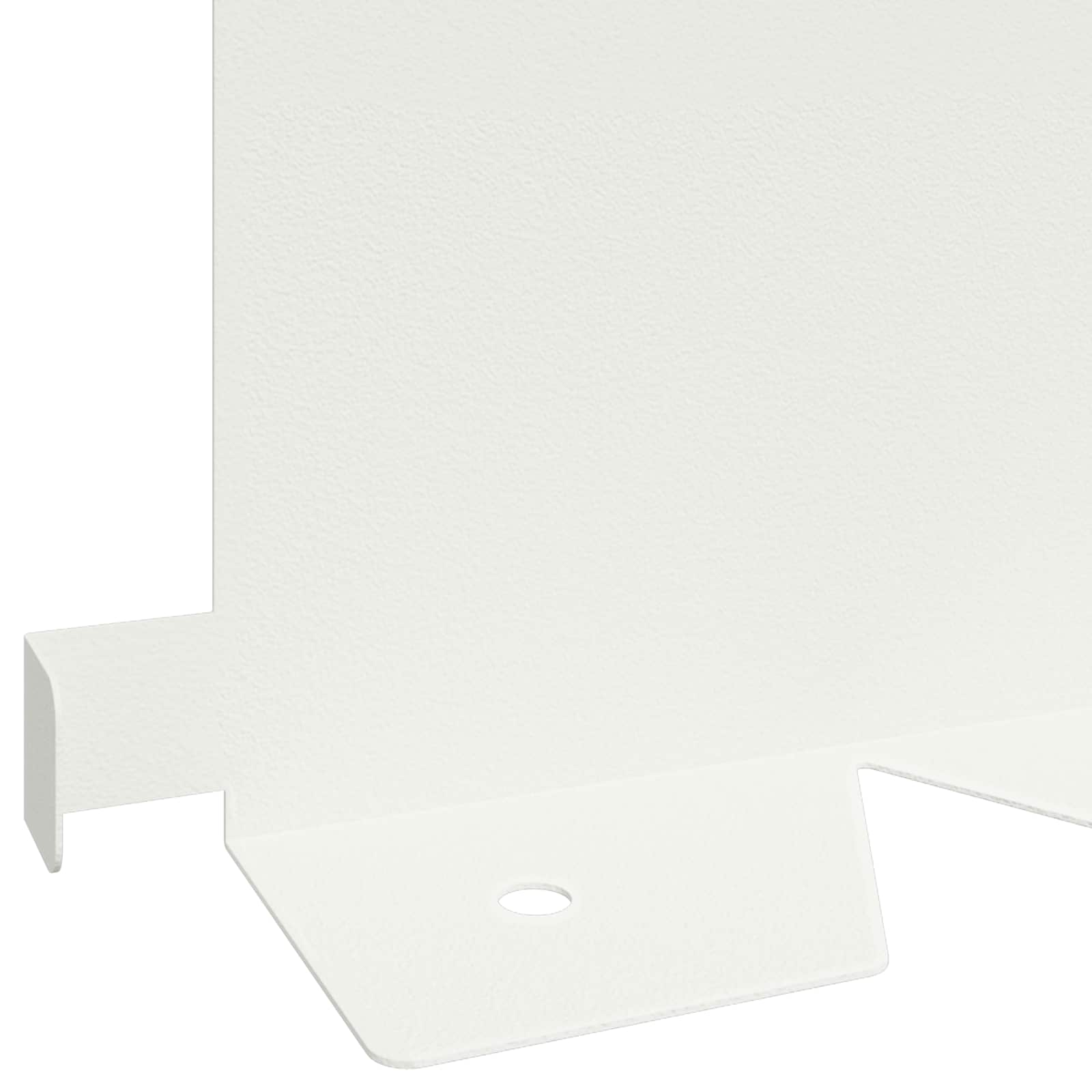 Bordura per Prato 10 pcs 102 x 15 x 4 cm Acciaio Bianco | homemem39