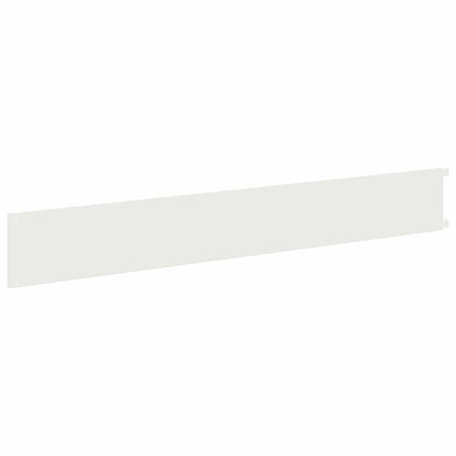 Bordura per Prato 10 pcs 102 x 15 x 4 cm Acciaio Bianco | homemem39
