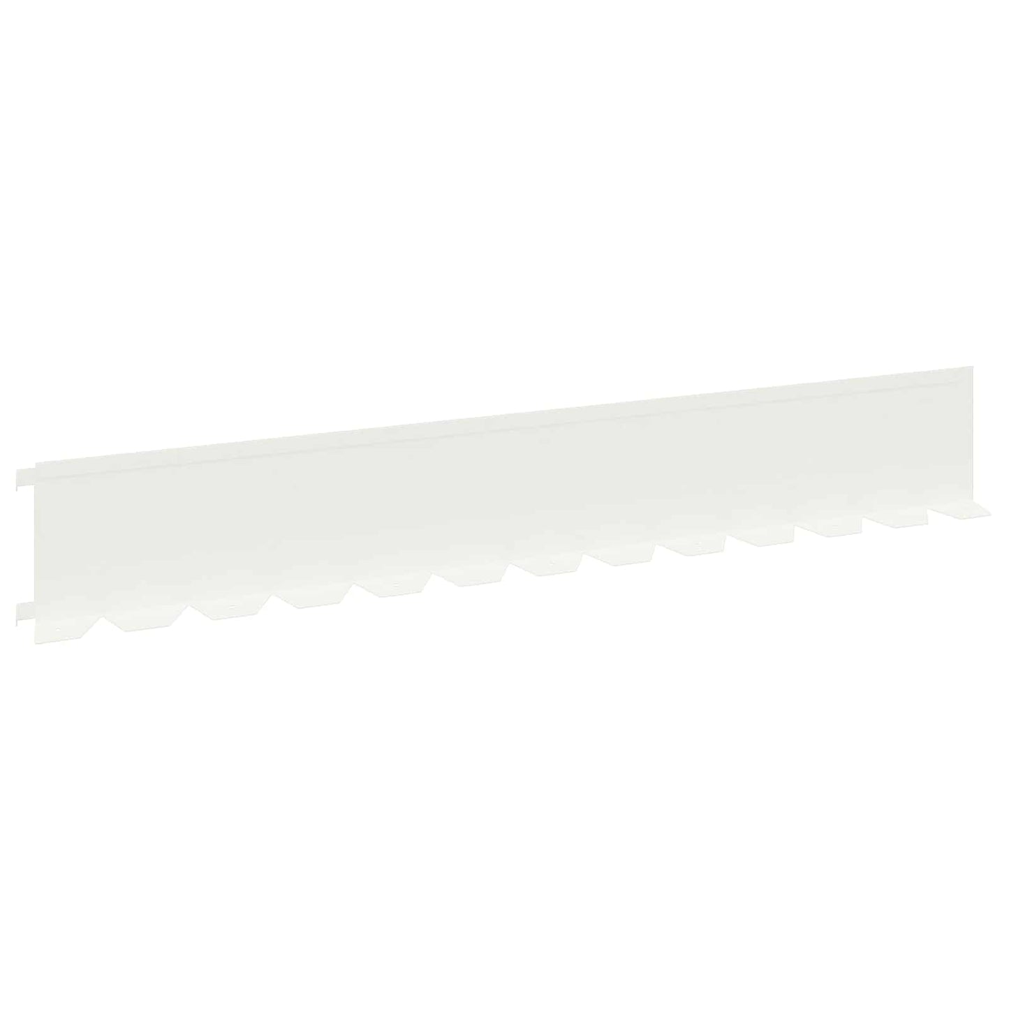 Bordura per Prato 20 pcs 102 x 15 x 4 cm Acciaio Bianco | homemem39