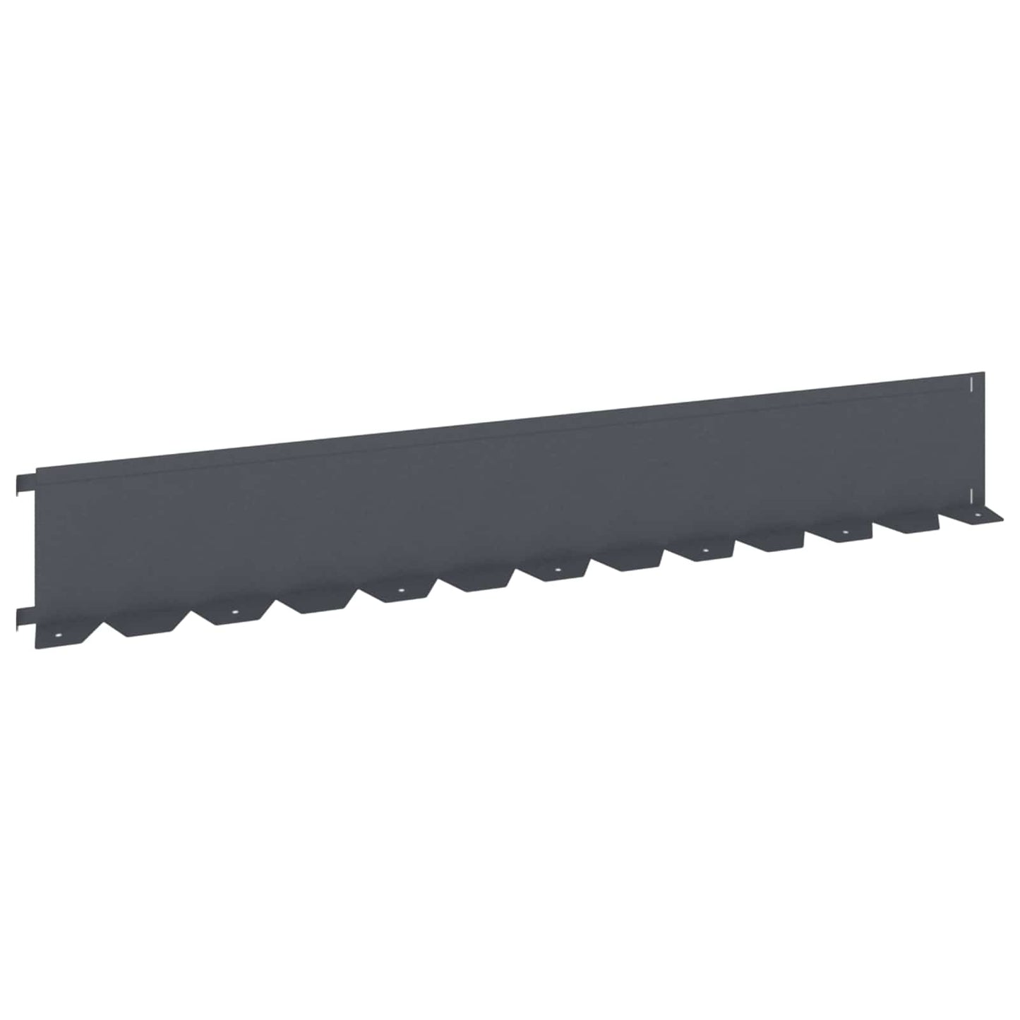 Bordura per Prato 10 pcs 102 x 15 x 4 cm Acciaio Antracite | homemem39