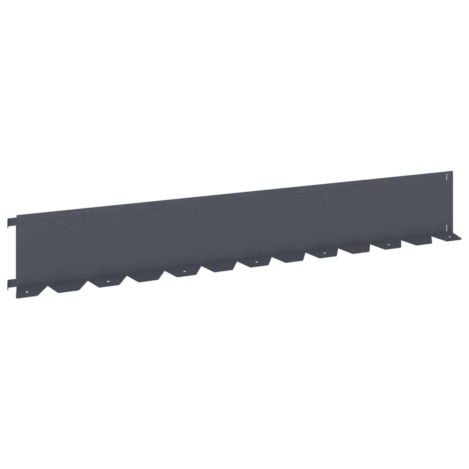 Bordura per Prato 10 pcs 102 x 15 x 4 cm Acciaio Antracite | homemem39