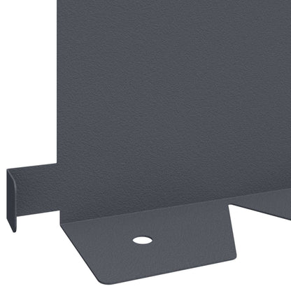 Bordura per Prato 20 pcs 102 x 15 x 4 cm Acciaio Antracite | homemem39