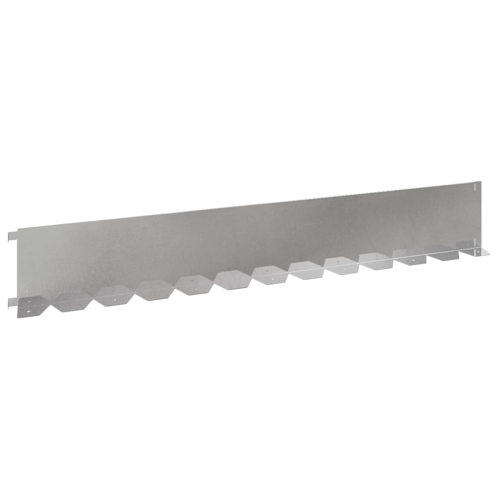 Bordura per Prato 10 pcs 102 x 15 x 4 cm Acciaio Argento | homemem39