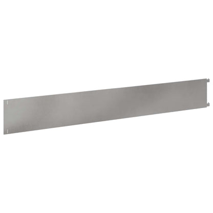 Bordura per Prato 10 pcs 102 x 15 x 4 cm Acciaio Argento | homemem39