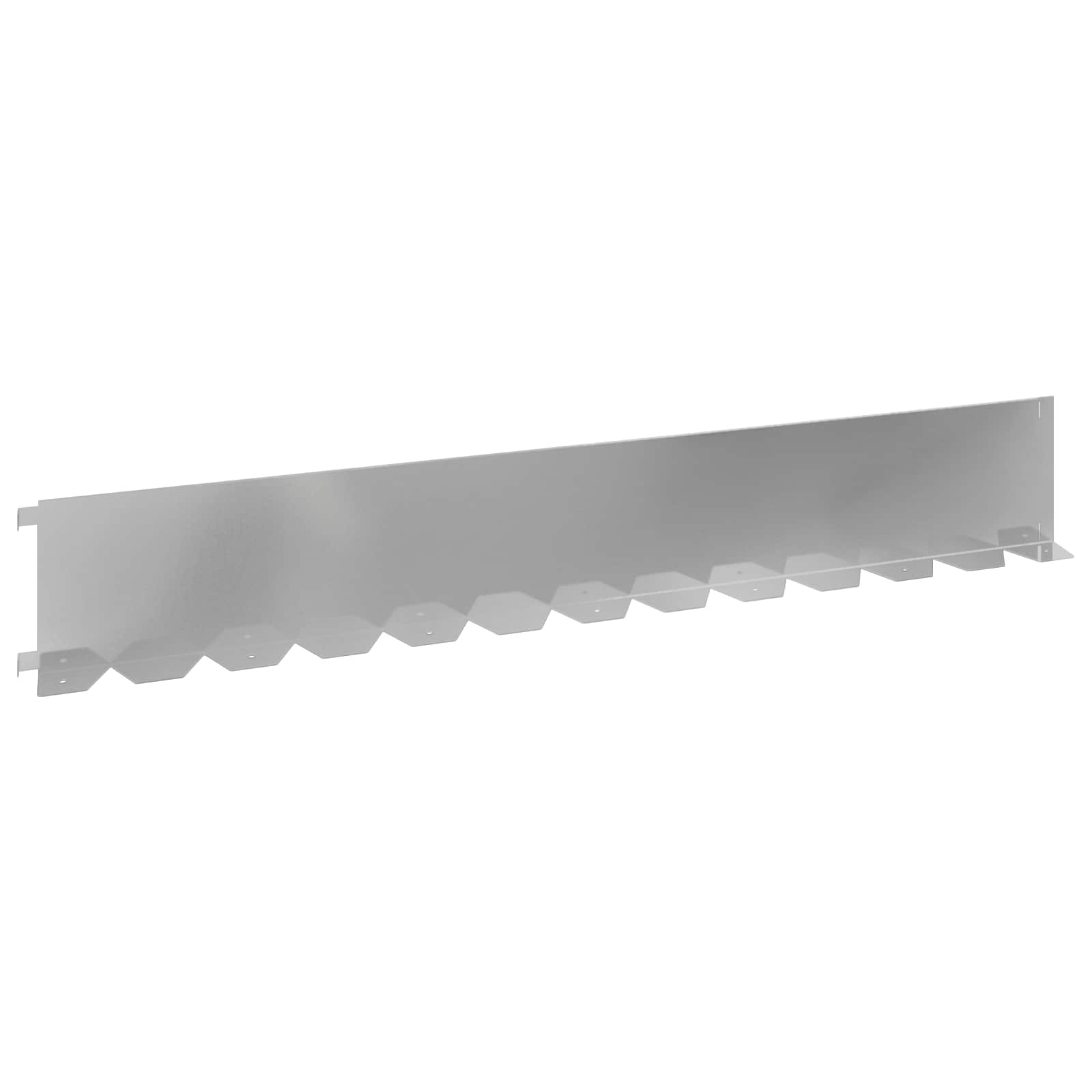 Bordura per Prato 10 pcs 102 x 15 x 4 cm Acciaio Argento | homemem39