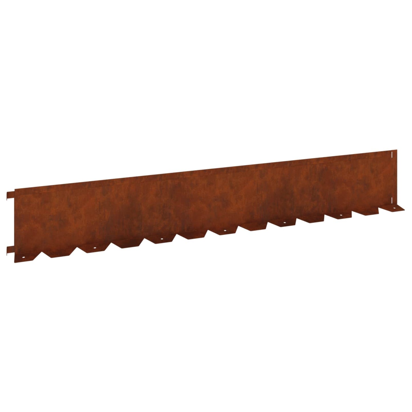 Bordura per Prato 10 pcs 102 x 15 x 4 cm Acciaio Ruggine | homemem39