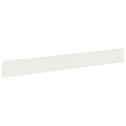 Bordura per Prato 20 pcs 100 x 12 cm Acciaio Bianco | homemem39
