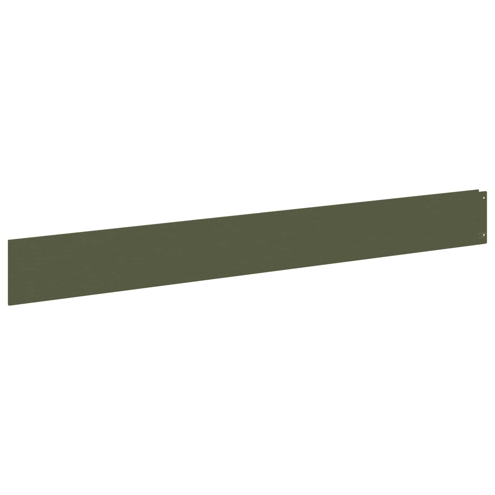 Bordura per Prato 20 pcs 100 x 12 cm Acciaio Verde Oliva | homemem39