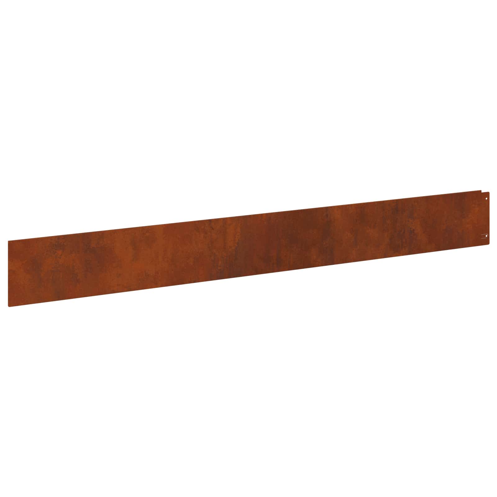 Bordura per Prato 50 pcs 100 x 12 cm Acciaio Ruggine | homemem39