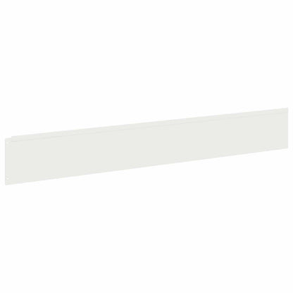 Bordura per Prato 10 pcs 100 x 15 cm Acciaio Bianco | homemem39