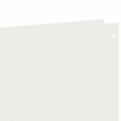 Bordura per Prato 20 pcs 100 x 15 cm Acciaio Bianco | homemem39