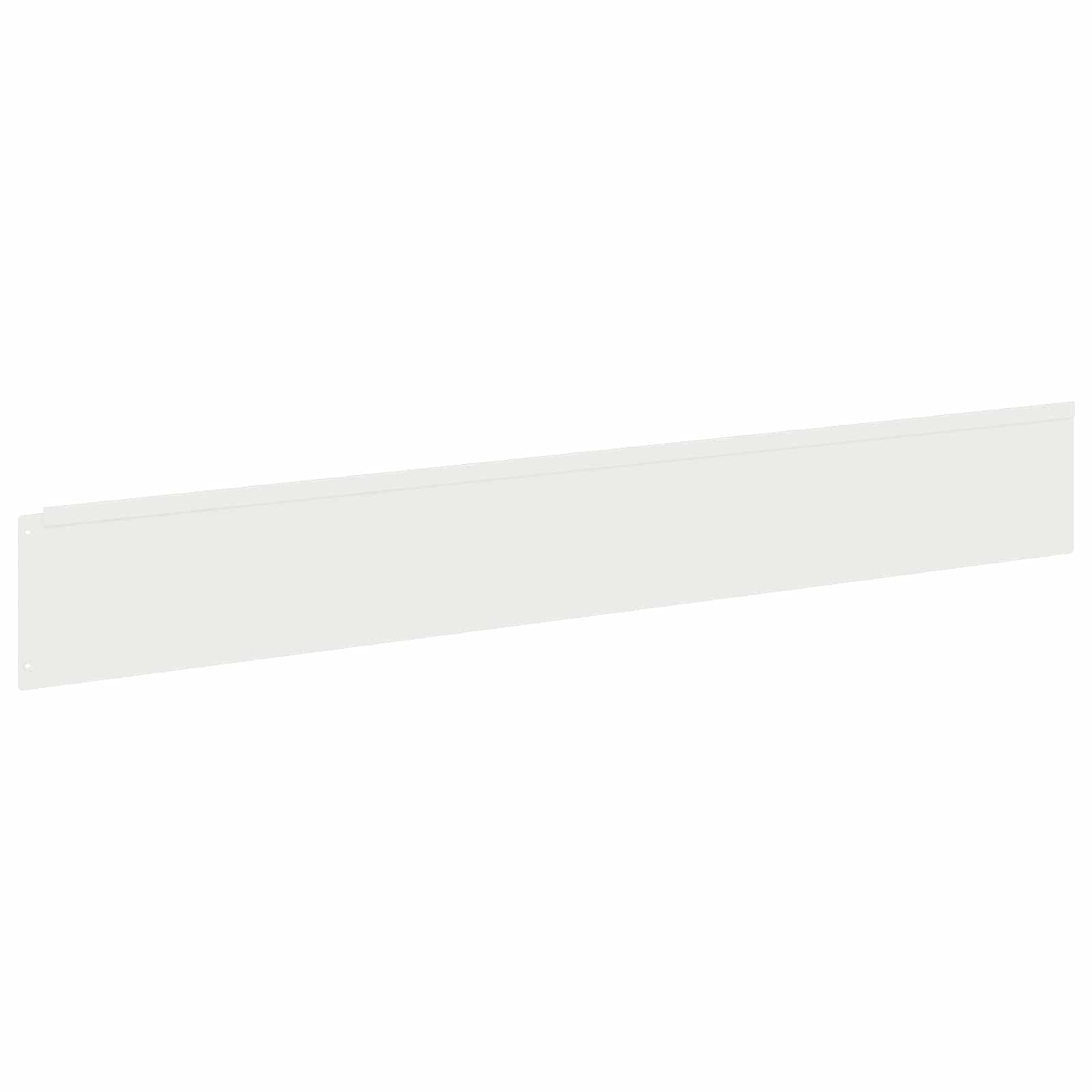 Bordura per Prato 20 pcs 100 x 15 cm Acciaio Bianco | homemem39