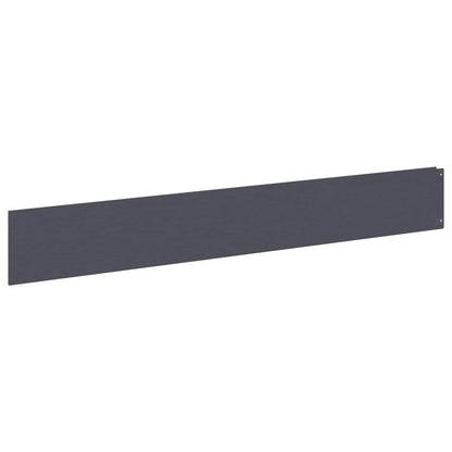 Bordura per Prato 20 pcs 100 x 15 cm Acciaio Antracite | homemem39