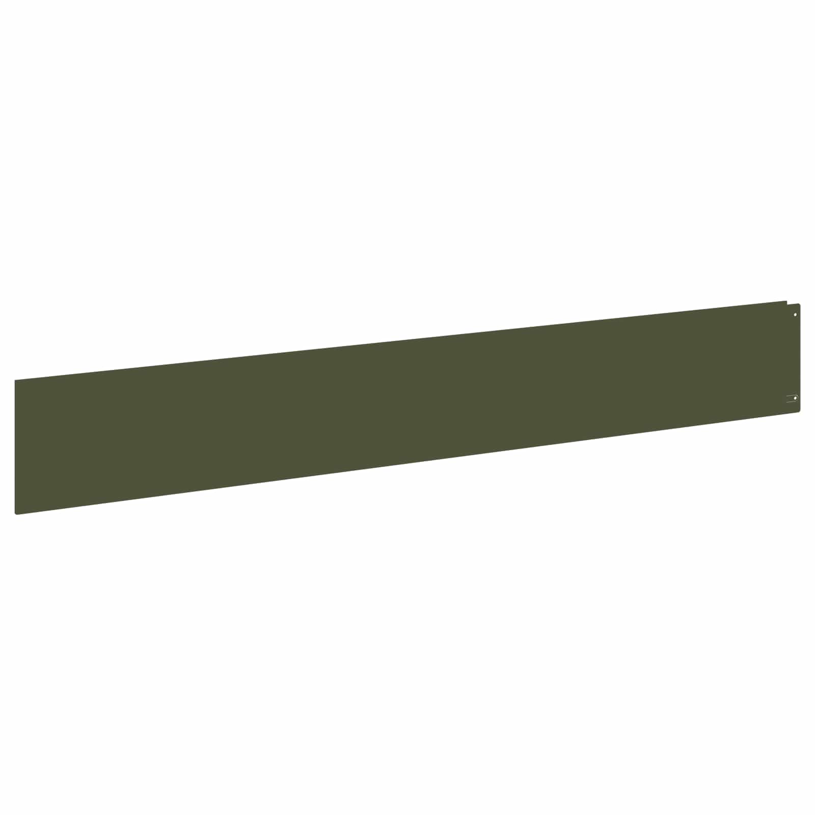 Bordura per Prato 10 pcs 100 x 15 cm Acciaio Verde Oliva | homemem39