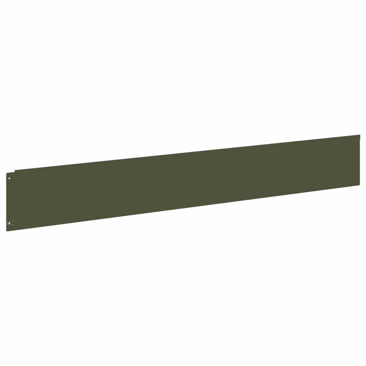 Bordura per Prato 10 pcs 100 x 15 cm Acciaio Verde Oliva | homemem39