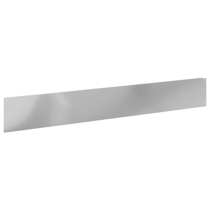 Bordura per Prato 20 pcs 100 x 15 cm Acciaio Argento | homemem39