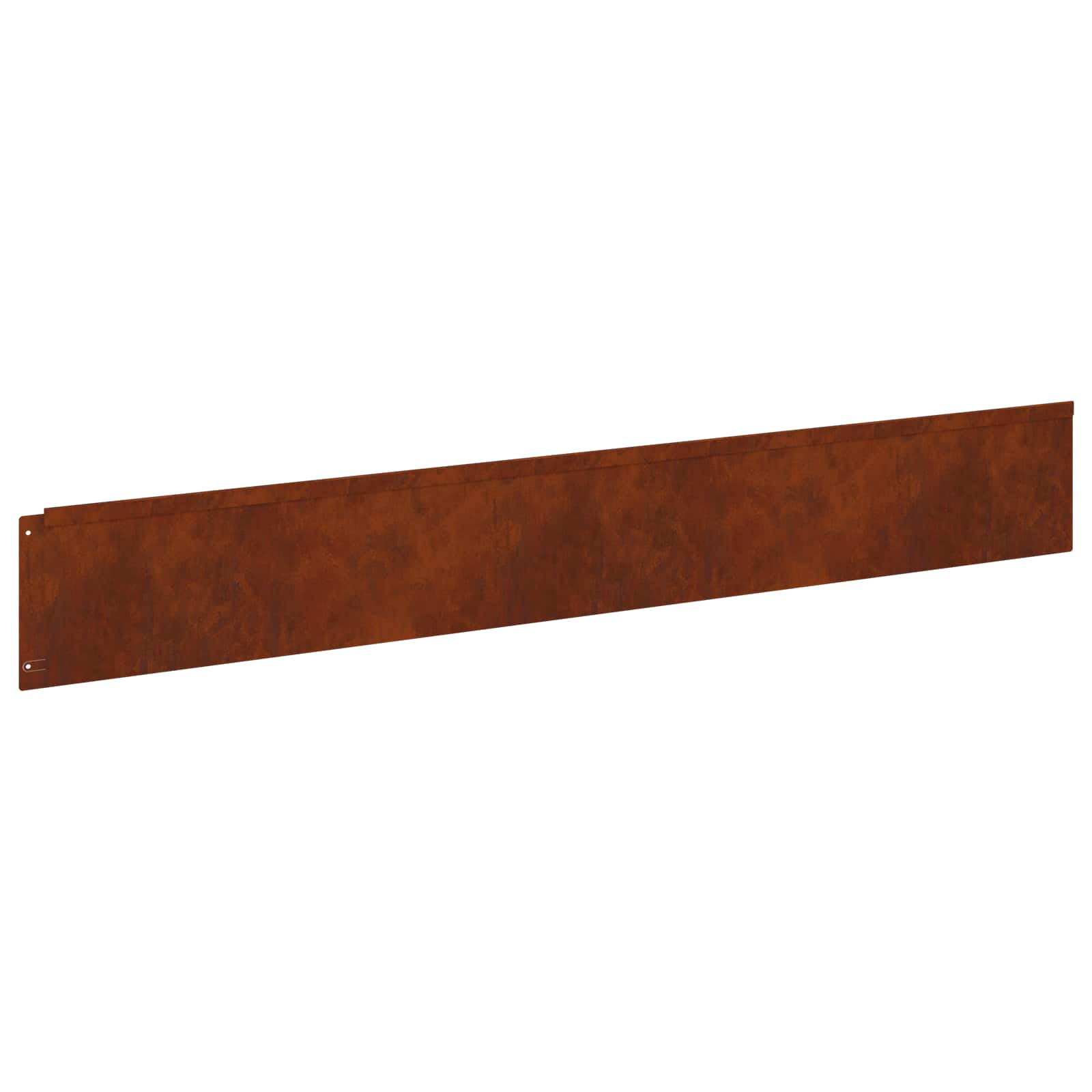 Bordura per Prato 10 pcs 100 x 15 cm Acciaio Ruggine | homemem39