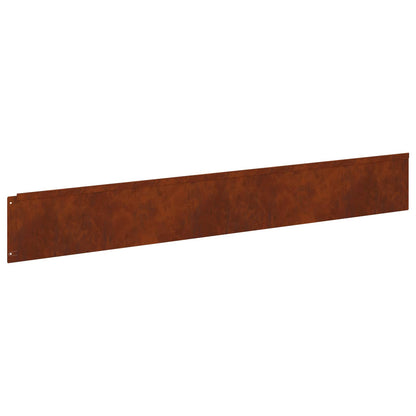 Bordura per Prato 30 pcs 100 x 15 cm Acciaio Ruggine | homemem39