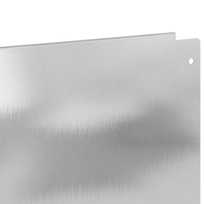 Bordura per Prato 10 pcs 100 x 18 cm Acciaio Argento | homemem39