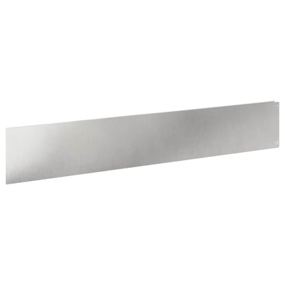 Bordura per Prato 30 pcs 100 x 18 cm Acciaio Argento | homemem39