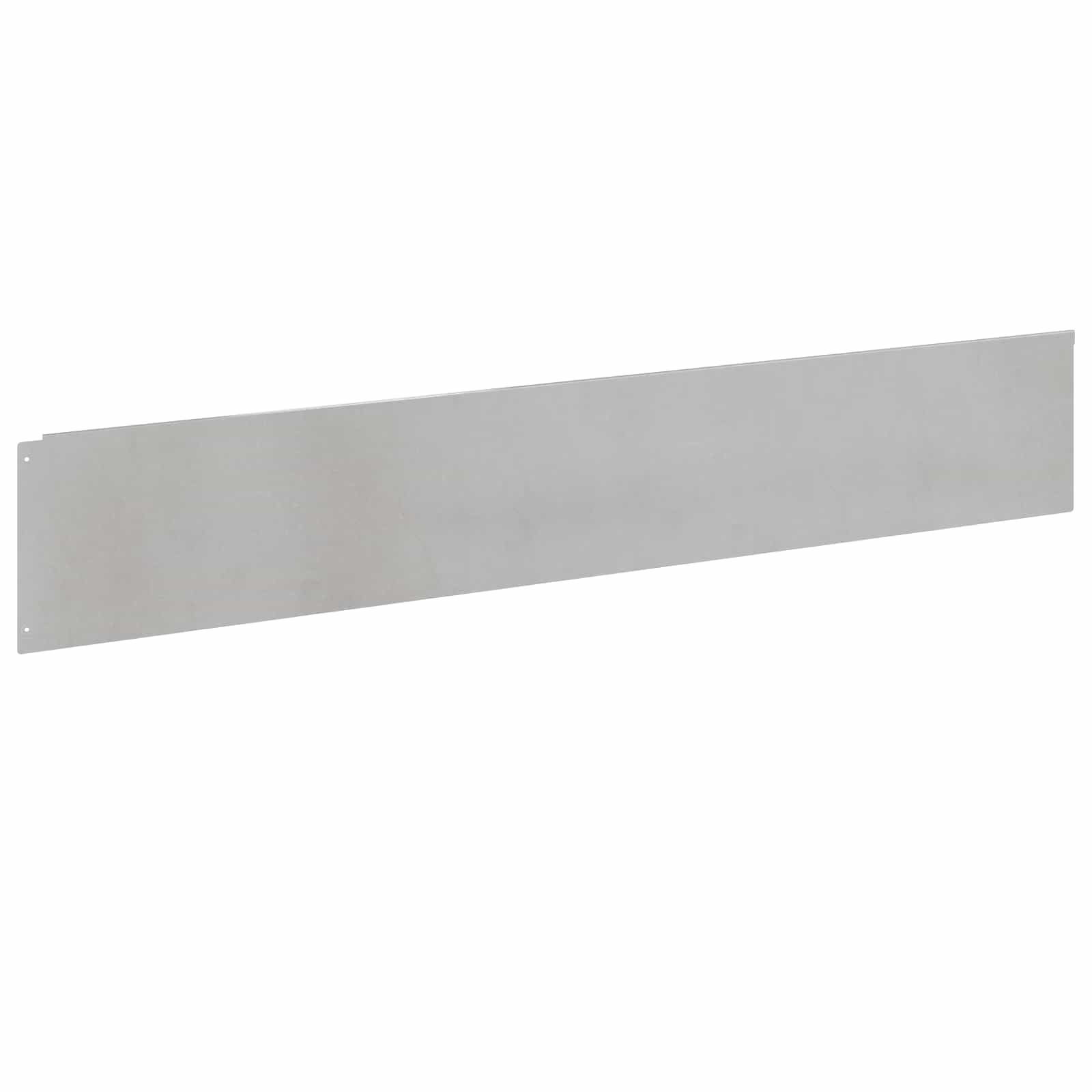 Bordura per Prato 30 pcs 100 x 18 cm Acciaio Argento | homemem39