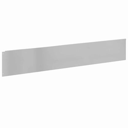 Bordura per Prato 20 pcs 100 x 18 cm Acciaio Argento | homemem39