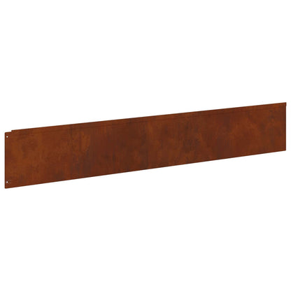 Bordura per Prato 20 pcs 100 x 18 cm Acciaio Ruggine | homemem39