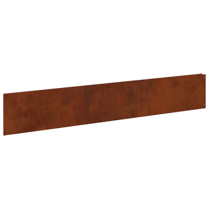 Bordura per Prato 30 pcs 100 x 18 cm Acciaio Ruggine