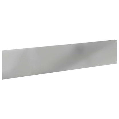 Bordura per Prato 20 pcs 100 x 22 cm Acciaio Argento