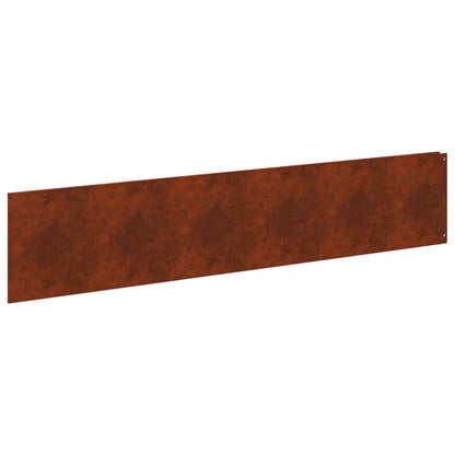 Bordura per Prato 10 pcs 100 x 22 cm Acciaio Ruggine | homemem39