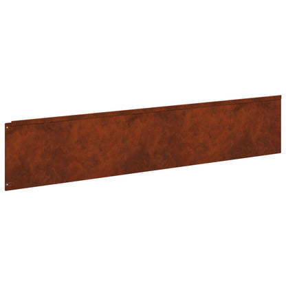 Bordura per Prato 20 pcs 100 x 22 cm Acciaio Ruggine | homemem39