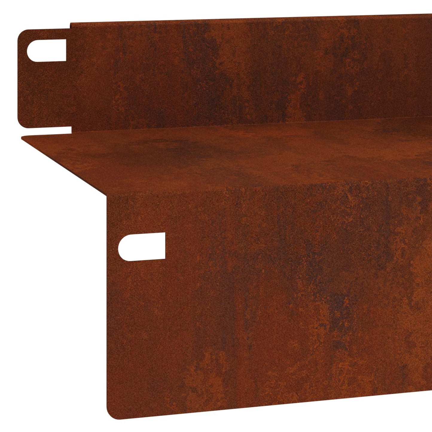 Bordura per Prato 10 pcs 100 x 10 x 8 cm Acciaio Ruggine | homemem39