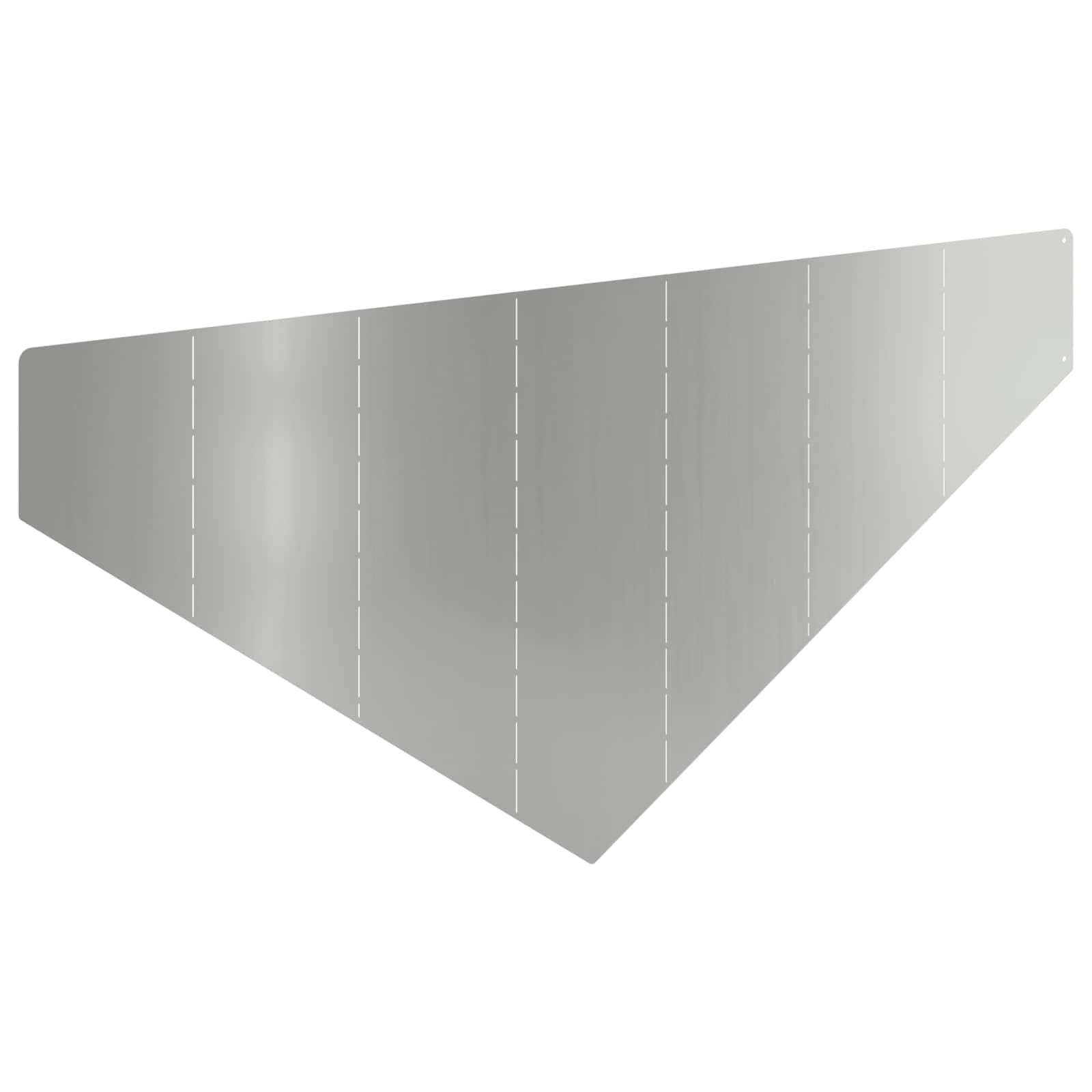 Bordura per Prato 100 x 45 cm Acciaio Argento | homemem39