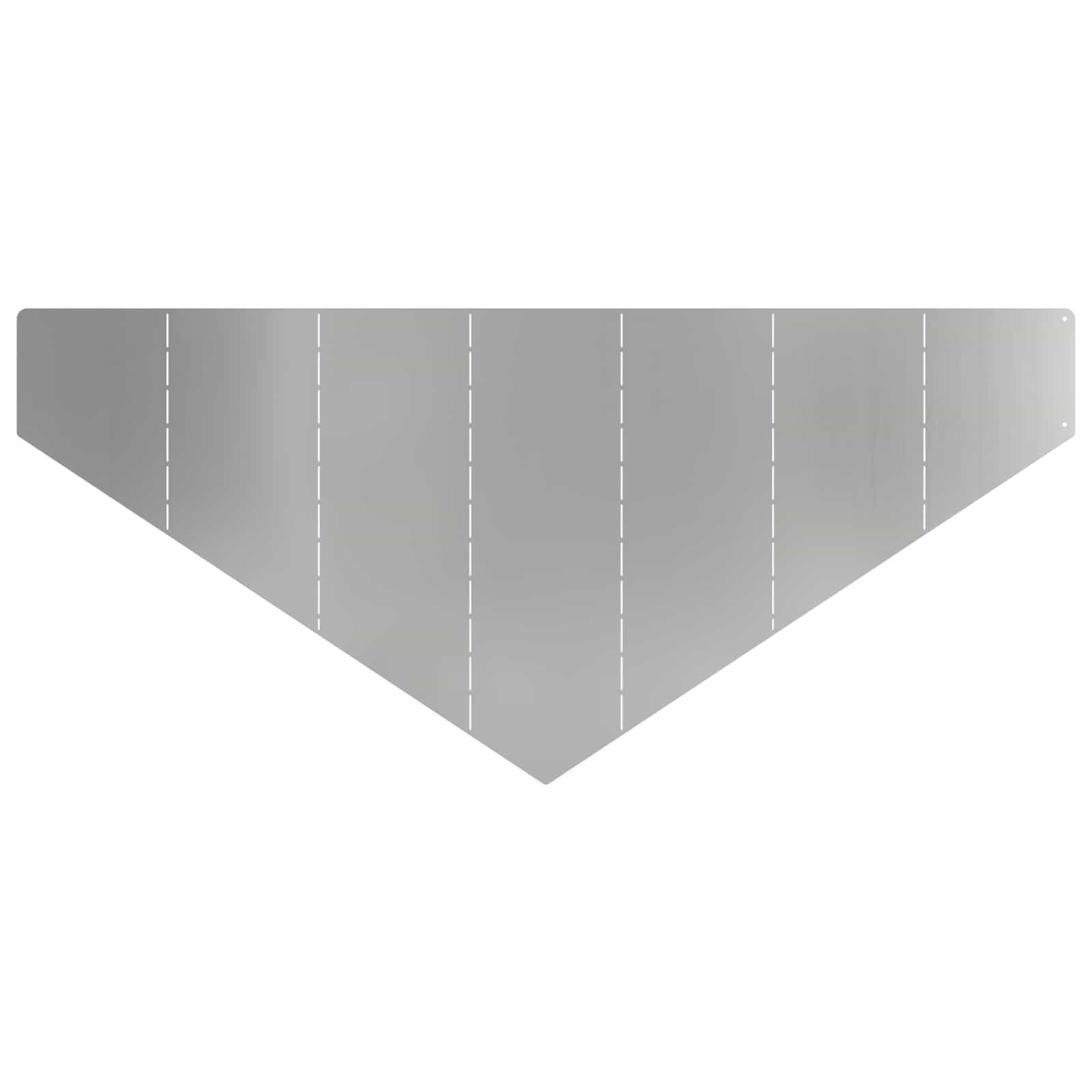Bordura per Prato 100 x 45 cm Acciaio Argento | homemem39