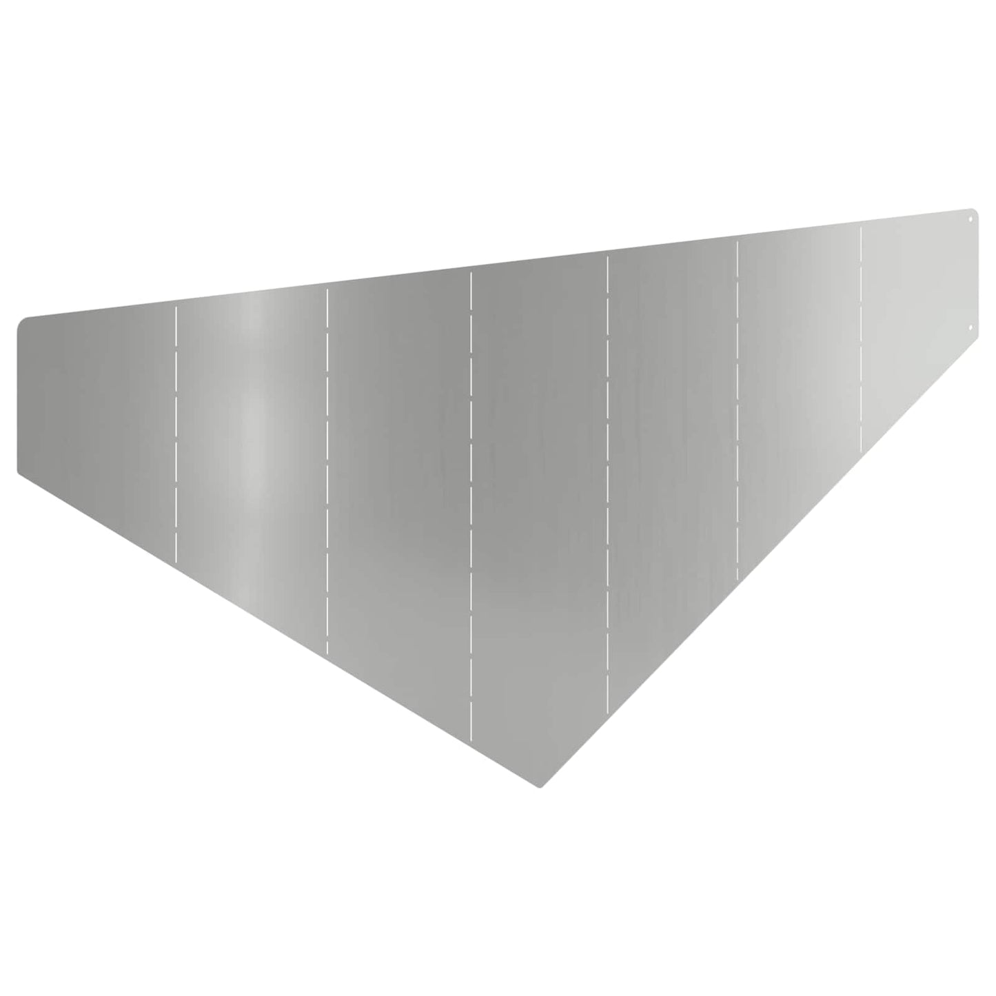 Bordura per Prato 4 pcs 100 x 45 cm Acciaio Argento | homemem39
