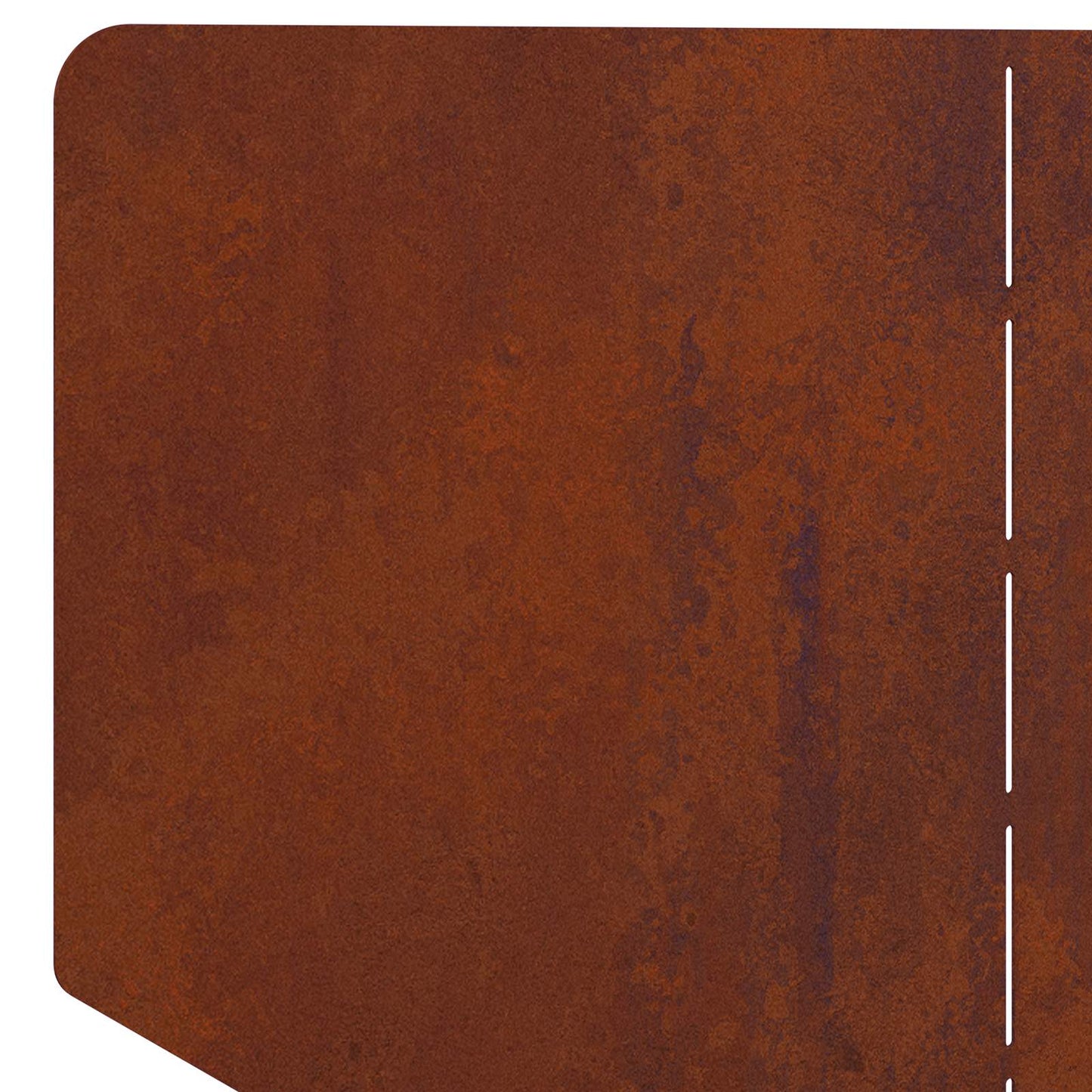 Bordura per Prato 4 pcs 100 x 45 cm Acciaio Ruggine | homemem39