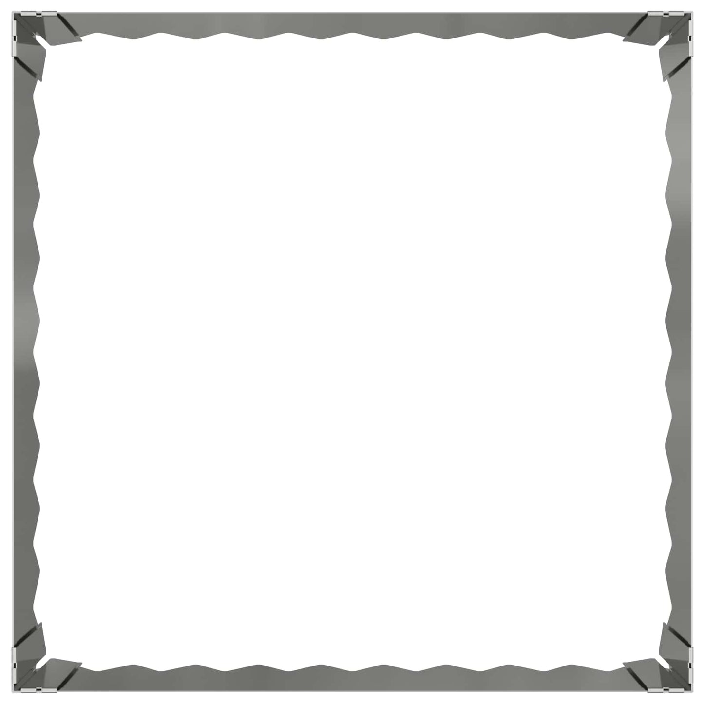 Bordura per Prato 60 x 60 x 20 cm Acciaio Argento | homemem39