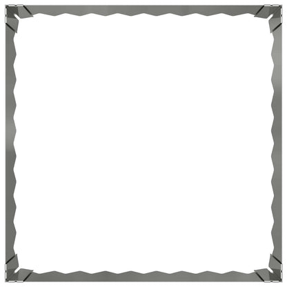 Bordura per Prato 60 x 60 x 20 cm Acciaio Argento | homemem39