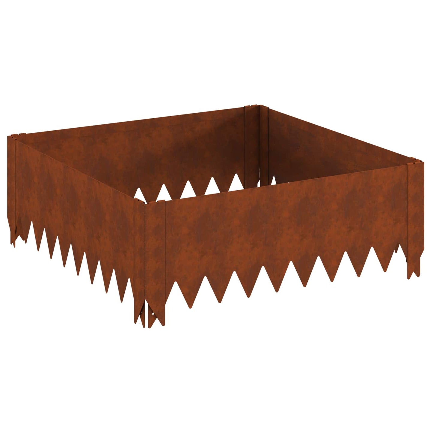 Bordura per Prato 60 x 60 x 20 cm Acciaio Ruggine | homemem39