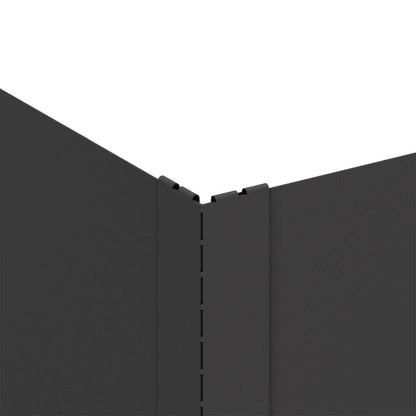 Bordura per Prato 4 pcs 60 x 60 x 35 cm Acciaio Nero | homemem39