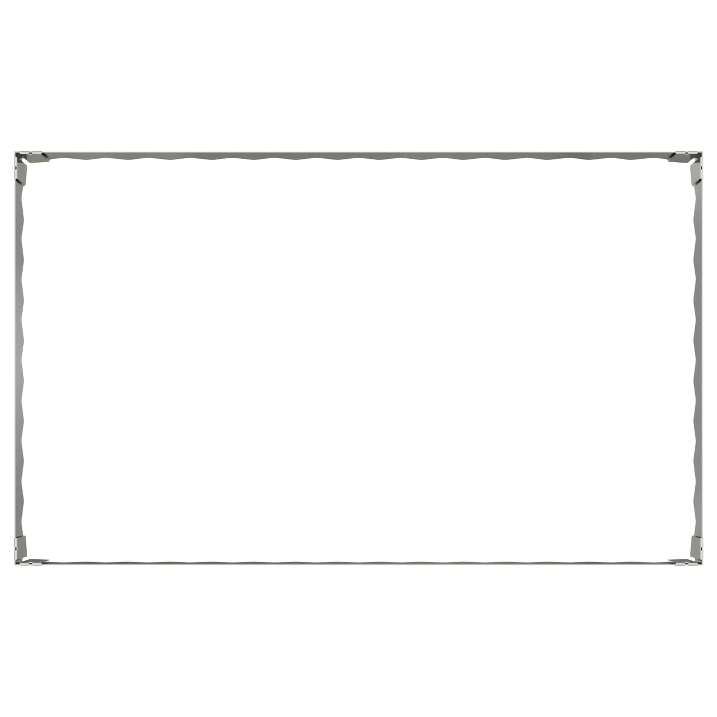 Bordura per Prato 100 x 60 x 20 cm Acciaio Argento | homemem39