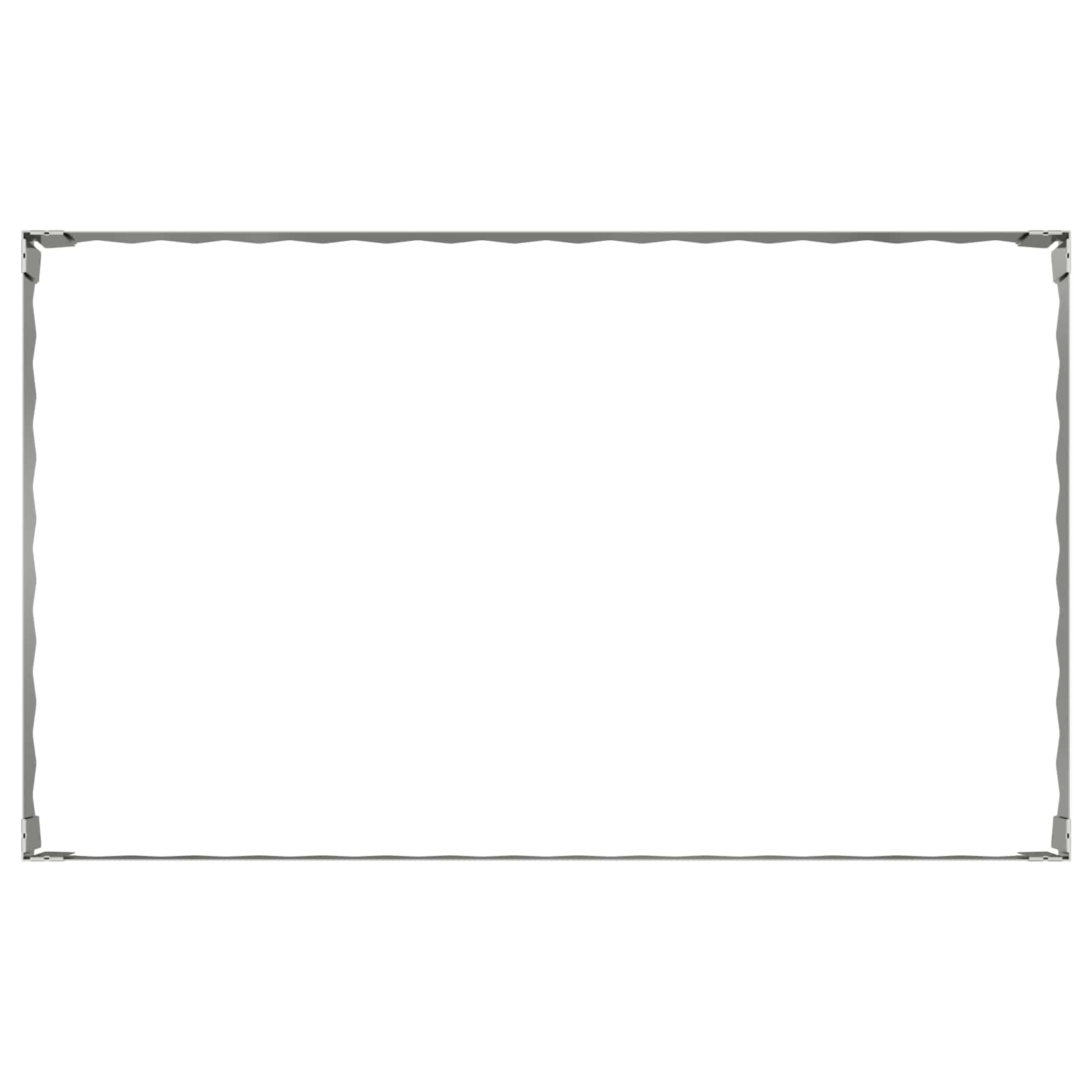 Bordura per Prato 4 pcs 100 x 60 x 20 cm Acciaio Argento | homemem39