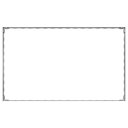 Bordura per Prato 4 pcs 100 x 60 x 20 cm Acciaio Argento | homemem39