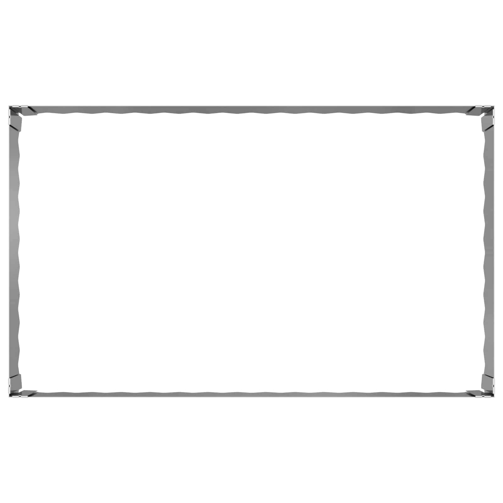 Bordura per Prato 4 pcs 100 x 60 x 35 cm Acciaio Argento | homemem39