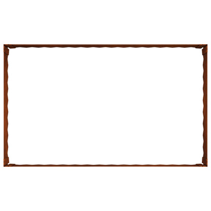 Bordura per Prato 100 x 60 x 35 cm Acciaio Ruggine | homemem39